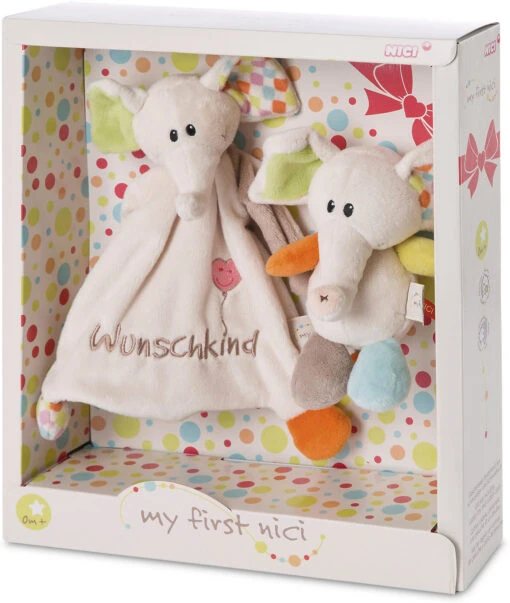 Nici Schmusetier, 18 Cm + Schmusetuch Elefant Dundi (47769) -Nici Verkauf nici schmusetier 18 cm schmusetuch elefant dundi 47769