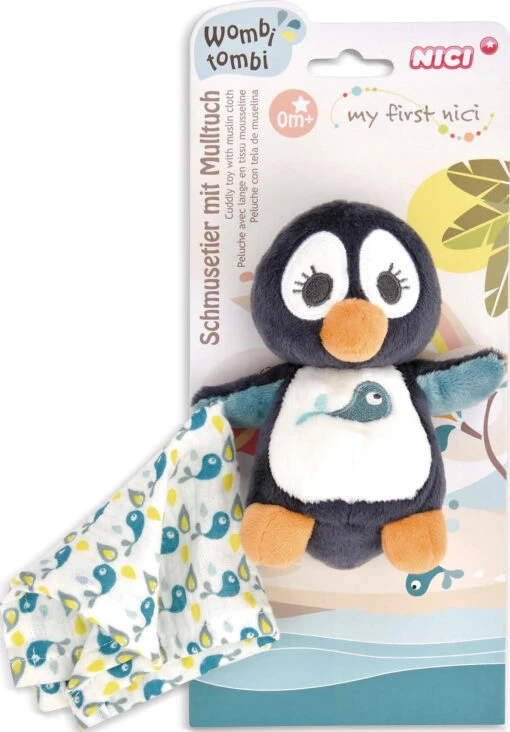 Nici Schmusetier Pinguin Watschili 3D Mit Mulltuch, 13cm (48040) -Nici Verkauf nici schmusetier pinguin watschili 3d mit mulltuch 13cm 48040 6